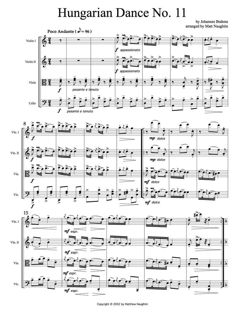 Hungarian Dance No. 11